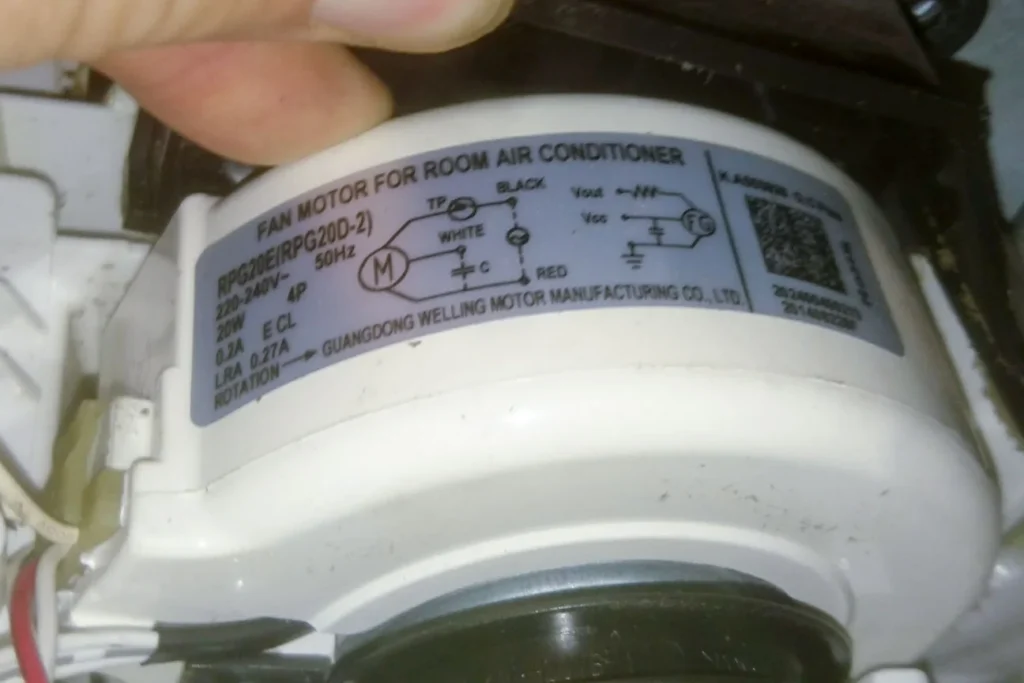 The Blower Motor of an Air Conditioner