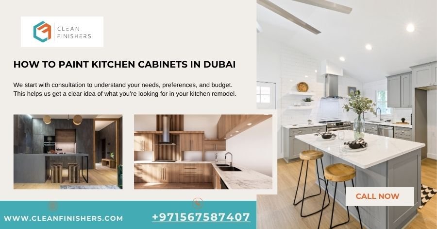 How to Paint Kitchen Cabinets in Dubai