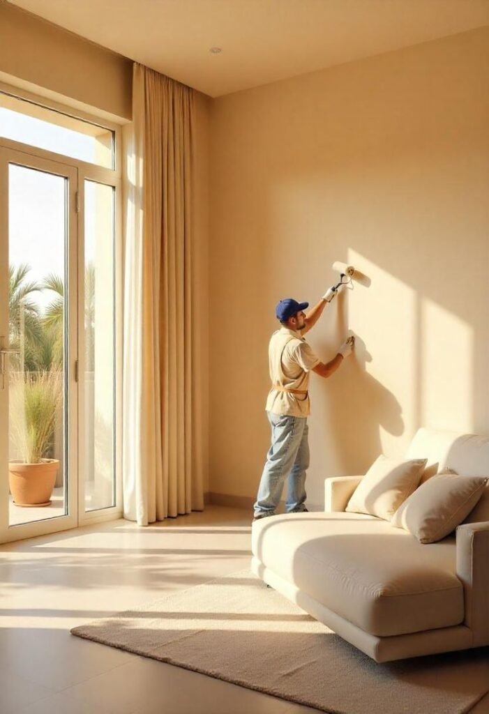 Living Room Wall Painting in Dubai
