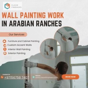 Wall Painting Work in Arabian Ranches