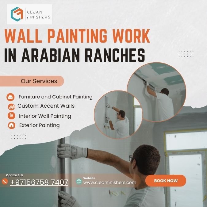 Wall Painting Work in Arabian Ranches