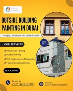 outside building painting in Dubai