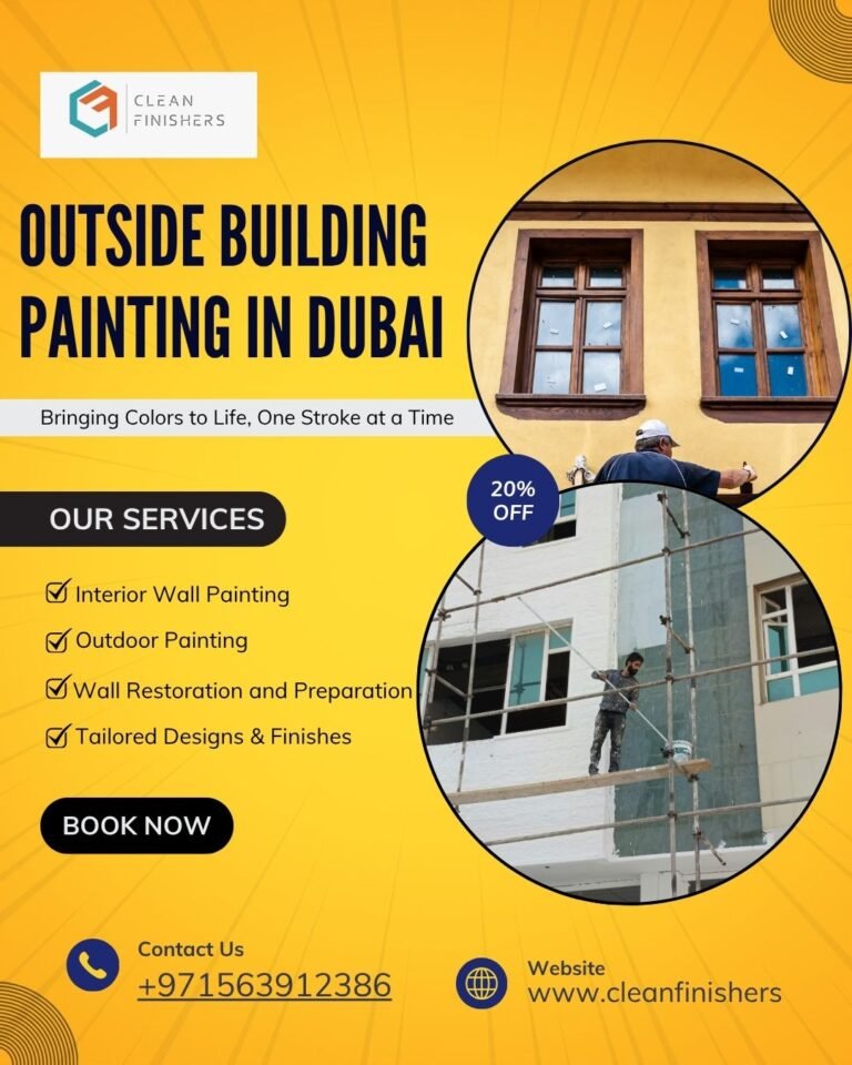 outside building painting in Dubai